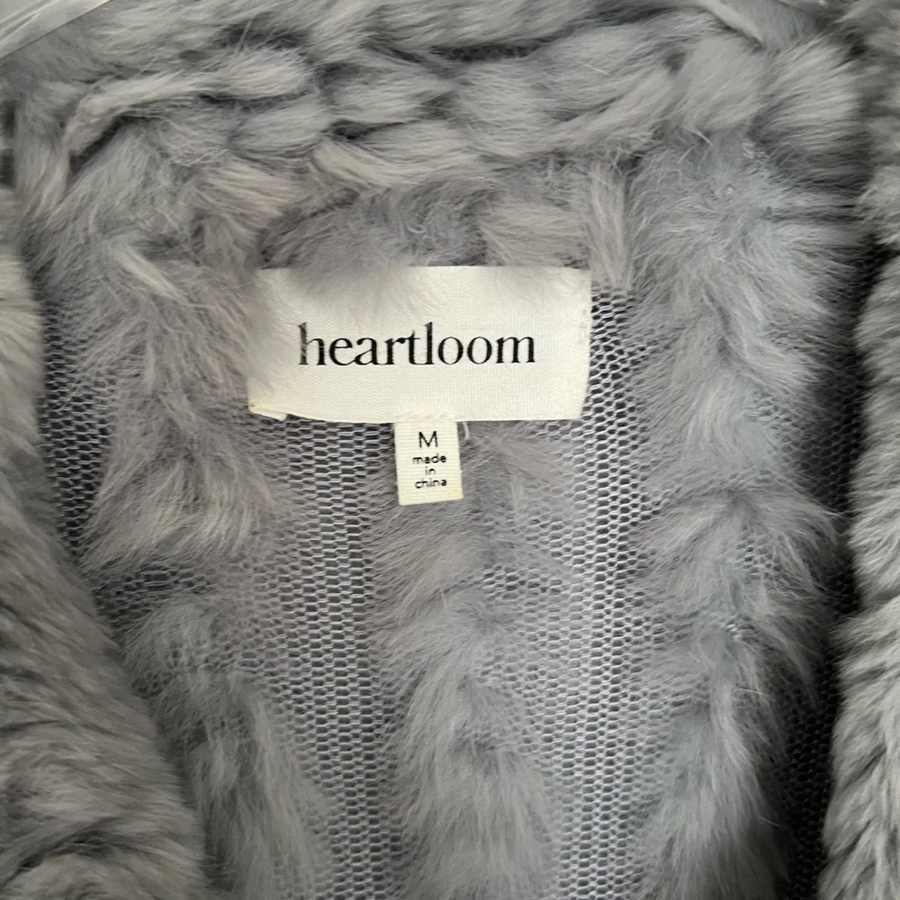 Heartloom Gray Plush Faux Fur Teddy Jacket - Picture 8 of 8